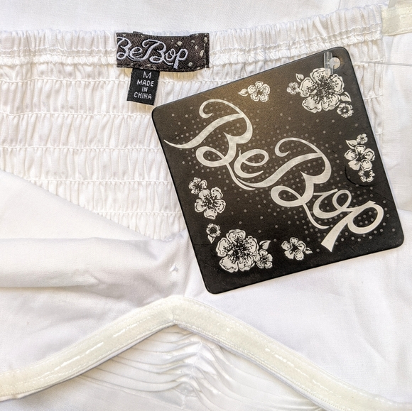 🌼 BeBop Button Bustier Top Fit & Flare Dress - White M NWT GRADUATION DRESS!!! - Picture 2 of 10